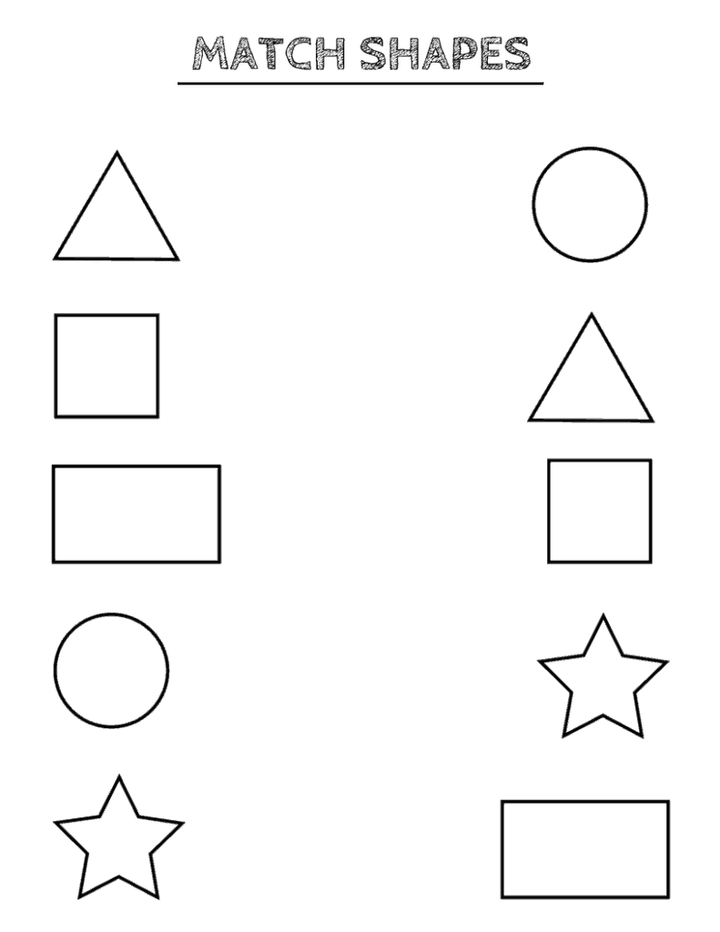 Free Printable Shapes Worksheets For Toddlers And Preschoolers - Large Printable Shapes Free