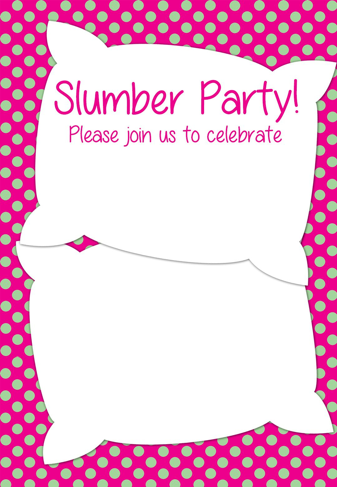 Free Printable Slumber Party Invitation | Party Ideas In 2019 - Free Printable Invitations Templates