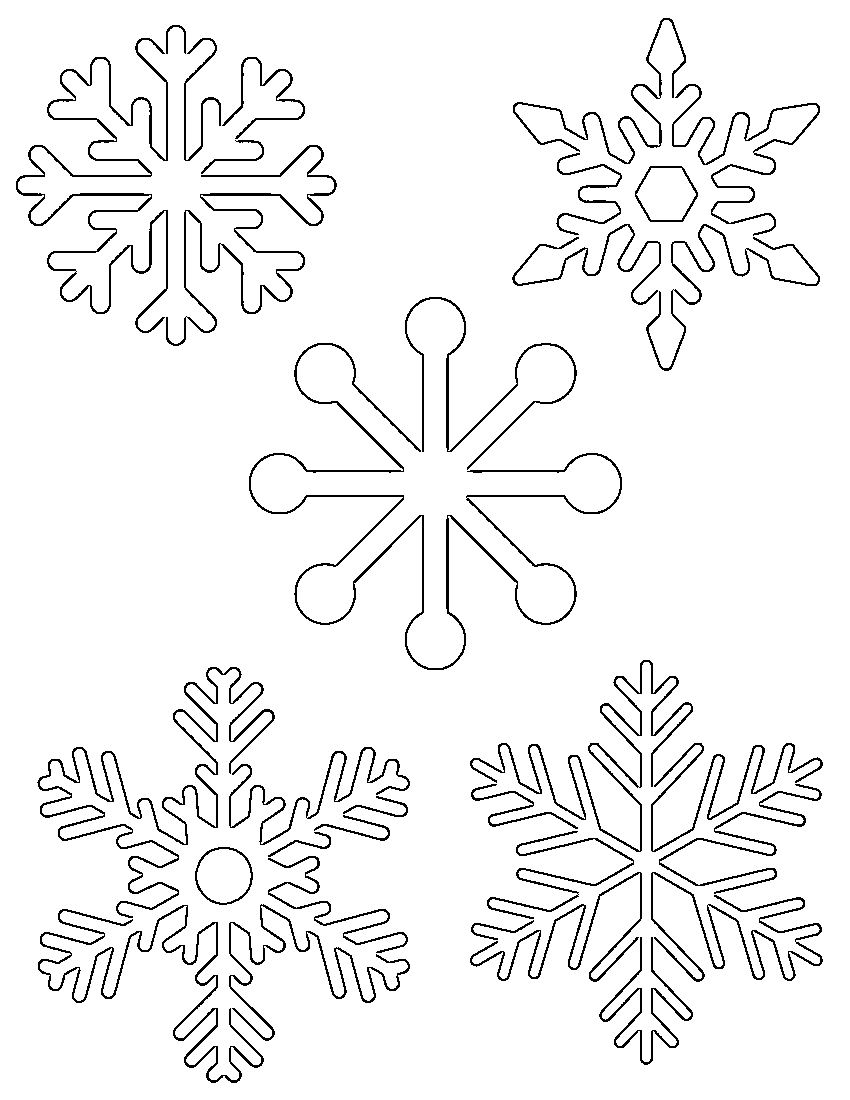 Free Printable Snowflake Templates – Large &amp;amp; Small Stencil Patterns - Free Printable Cookie Stencils