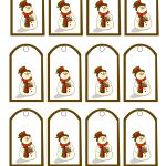 Free Printable Snowman Christmas Gift Tags – Free Printable Snowman Stationery