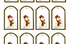 Free Printable Snowman Christmas Gift Tags – Free Printable Snowman Stationery