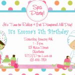Free Printable Spa Birthday Party Invitations | Spa At Home   Free Printable Spa Party Invitations Templates