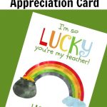 Free Printable St. Patrick's Day Card For Teacher Appreciation   Free Printable St Patrick's Day Card