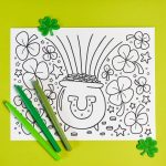 Free Printable St. Patrick's Day Coloring Page   Hey, Let's Make Stuff   Free Printable St Patrick Day Coloring Pages