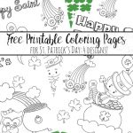 Free Printable St. Patrick's Day Coloring Pages: 4 Designs!   Free Printable Saint Patrick Coloring Pages
