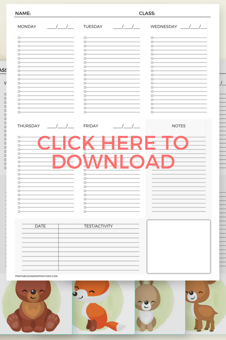 Free Printable Student Planner For Students Of All Ages | Best Of - Free Printable Student Planner