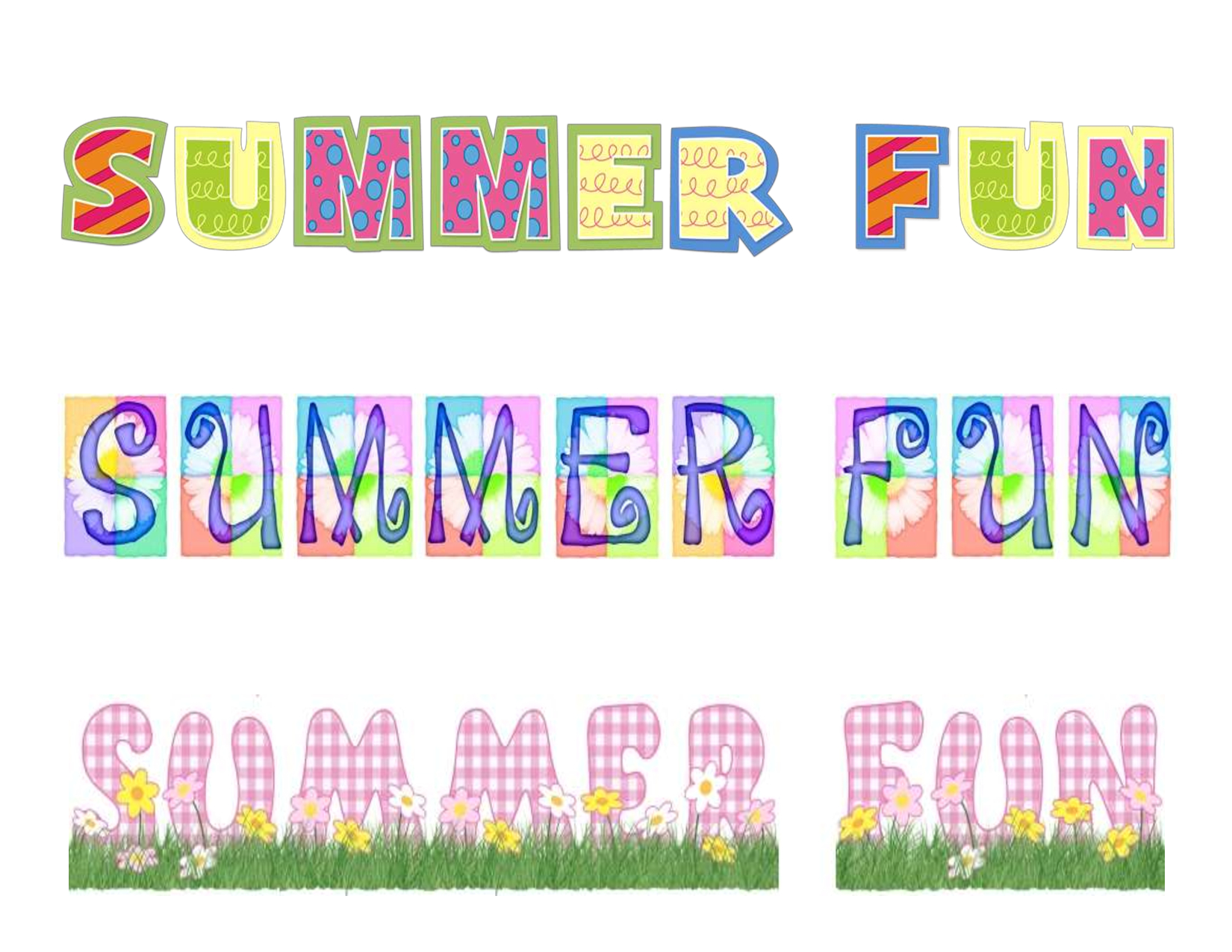 Free Printable Summer Clip Art | Summer Fun Free Scrapbook Printable - Free Printable Summer Clip Art