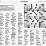 Free Printable Sunday Crossword Puzzles | Free Printable   Free Printable Ny Times Crossword Puzzles