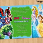 Free Printable Superhero Birthday Invitations – Bagvania Free   Free Printable Avengers Birthday Party Invitations