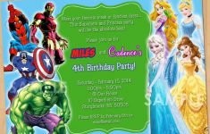 Free Printable Avengers Birthday Party Invitations