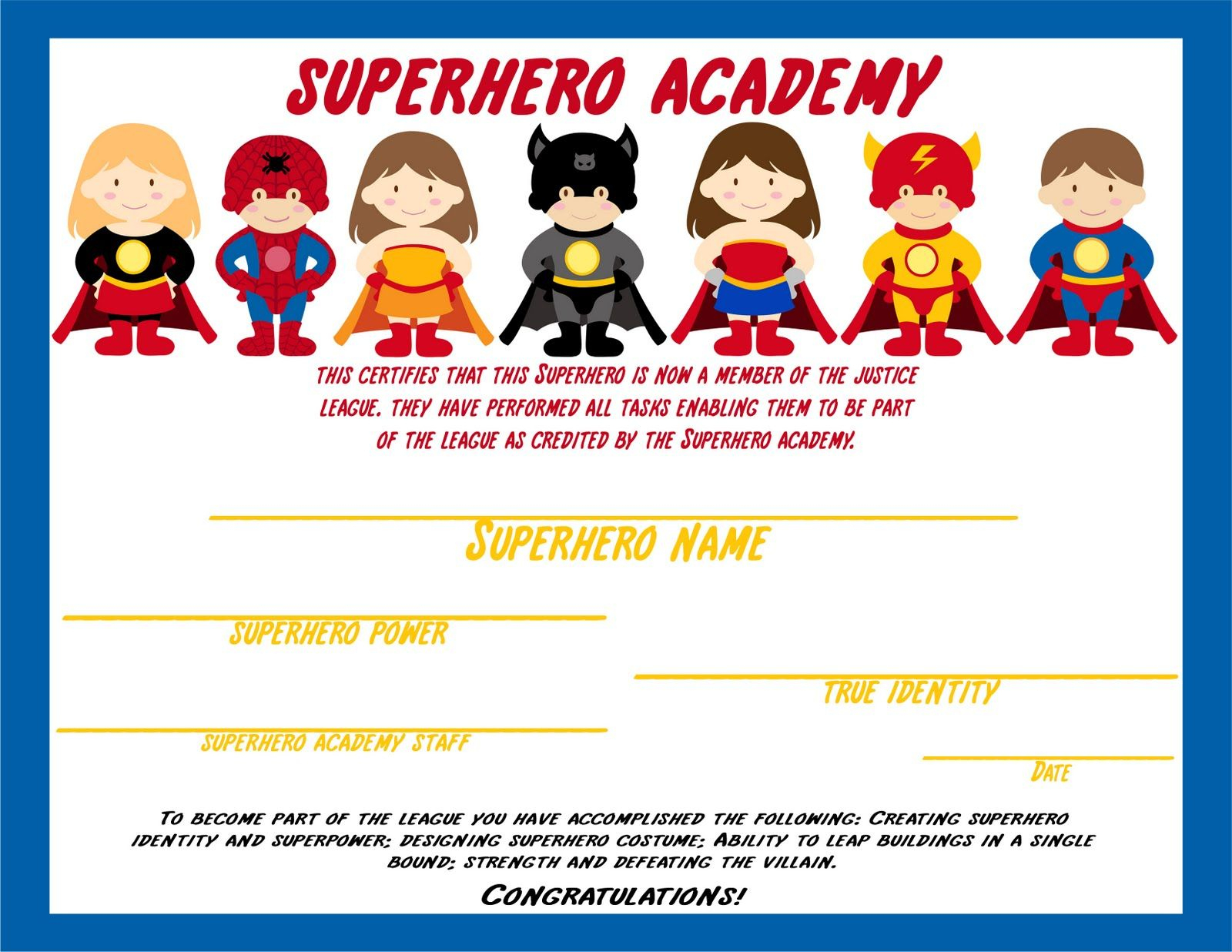 Free Printable Superhero Masks |  Ceiling. The Backdrop Of The - Free Printable Superhero Certificates