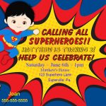 Free Printable Superhero Party Invitations Archives   Hashtag Bg   Free Printable Superman Invitations