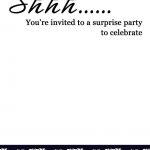 Free Printable Surprise Birthday Invitations – Bagvania Free   Free Printable Golf Stationary