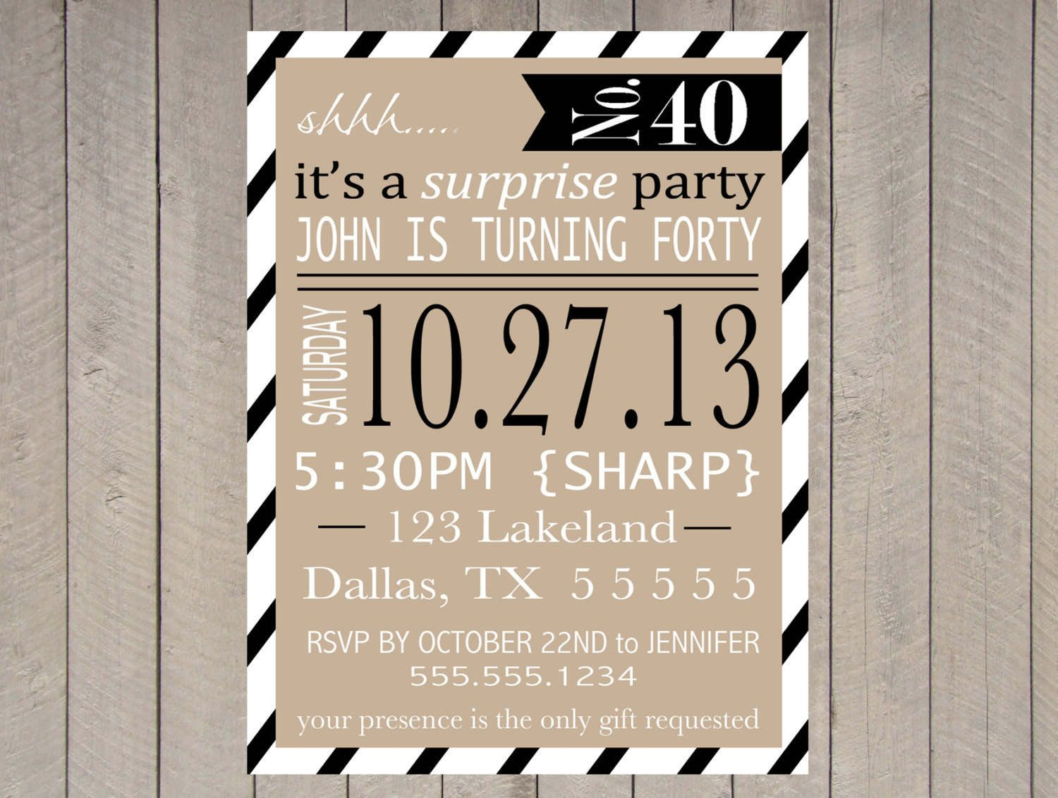 Free Printable Surprise Party Invitation Templates | Invitations - Free Printable Surprise 40Th Birthday Party Invitations