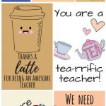 Free Printable Teacher Appreciation Thank You Cards | Teacher Gift   Free Printable Teacher Appreciation Cards