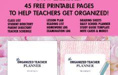 Free Printable Teacher Planner Pages