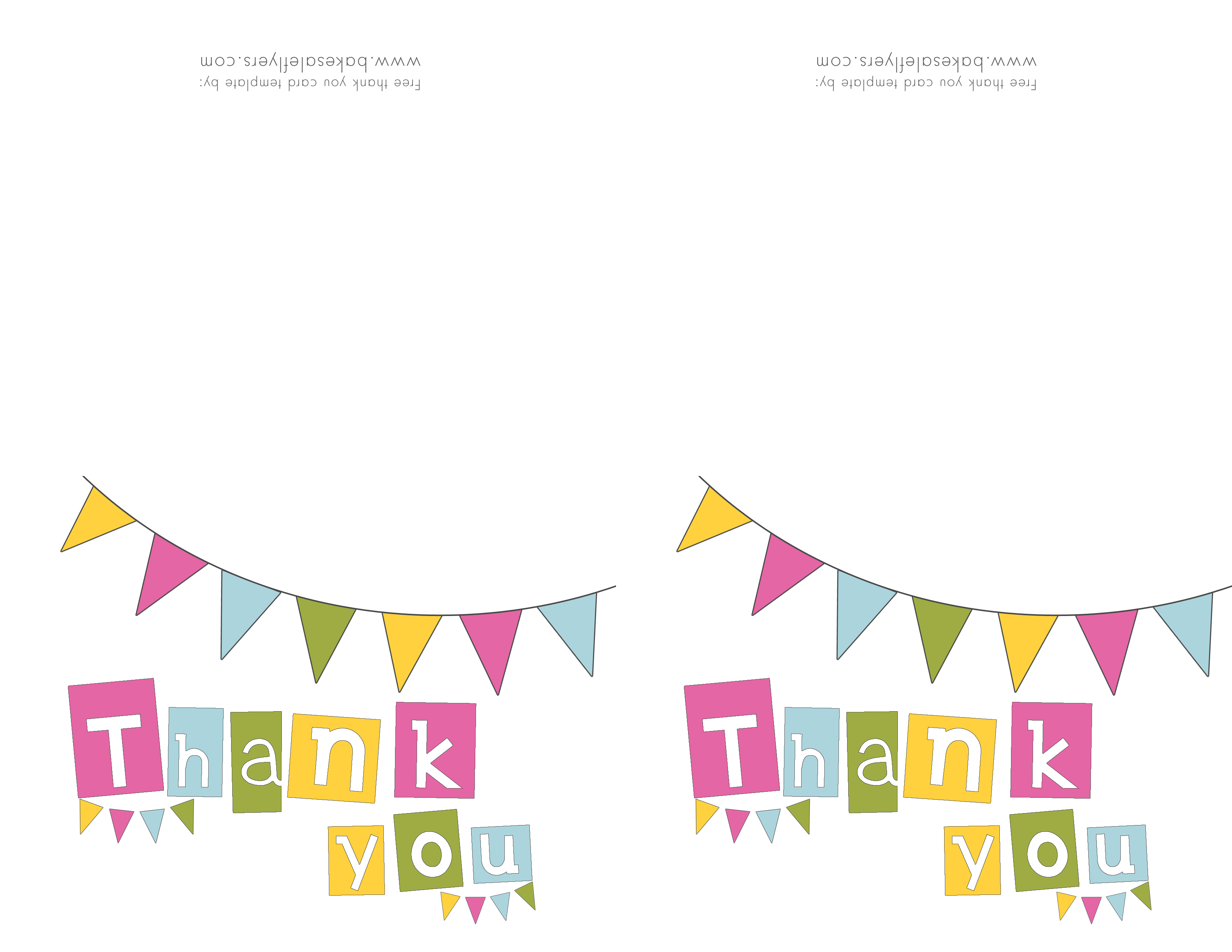 Free Printable Thank You Cards | Bake Sale Flyers – Free Flyer Designs - Free Printable Thank You Cards