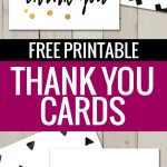 Free Printable Thank You Cards | Freebies | Pinterest | Printable   Free Printable Custom Thank You Cards