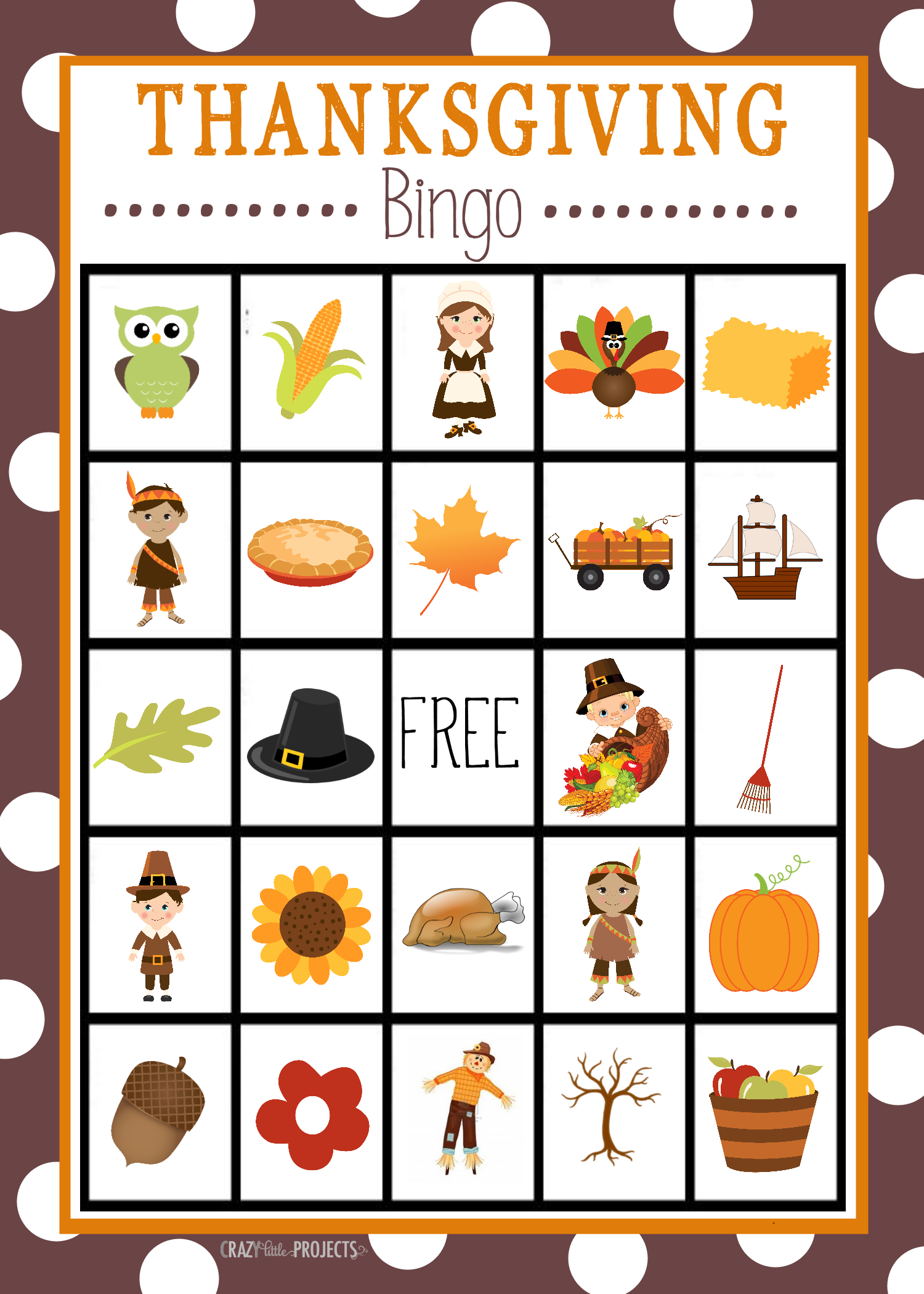 Free Printable Thanksgiving Bingo Game | Craft Time | Pinterest - Free Printable Bingo Cards For Large Groups