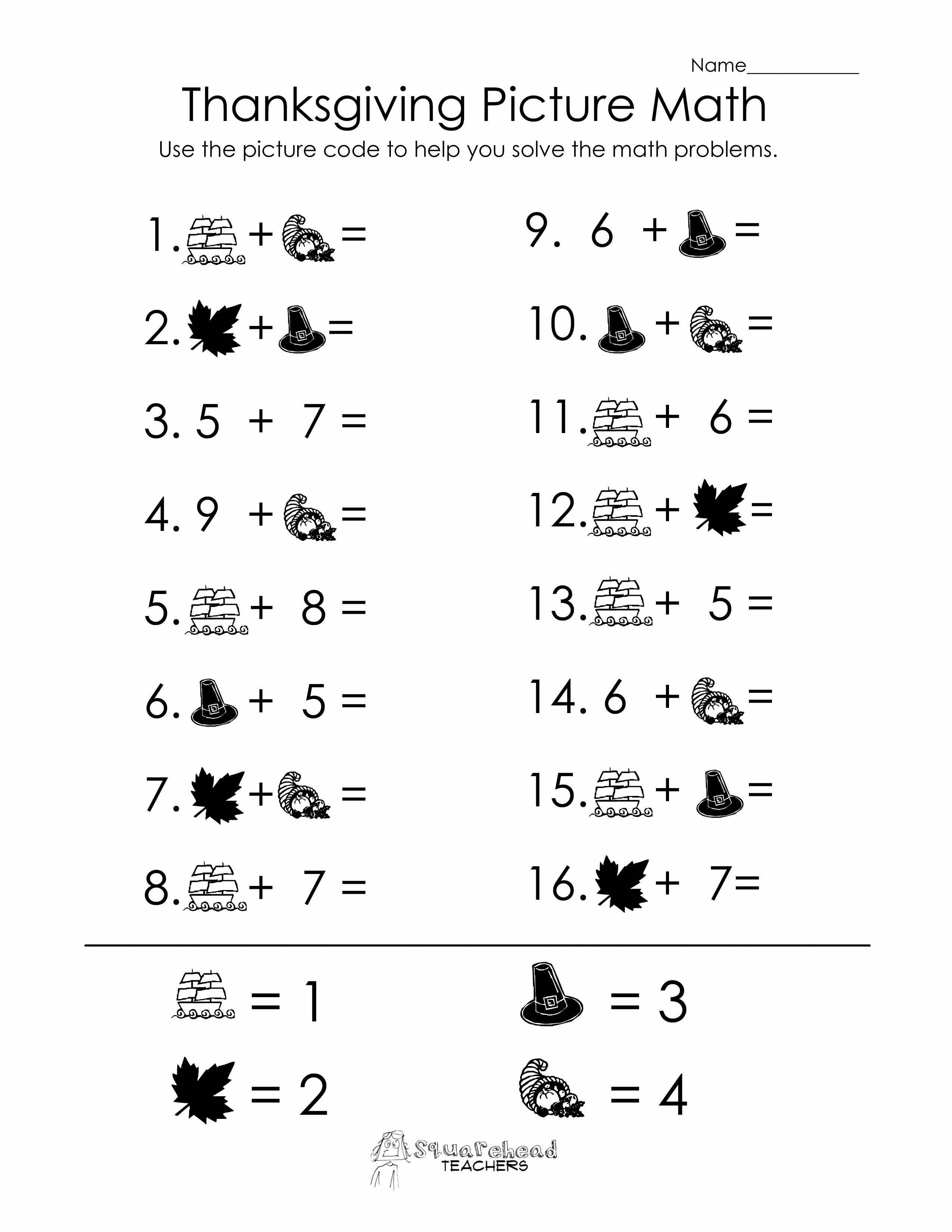 Free Printable Thanksgiving Math Worksheets – Worksheet Template - Free Printable Thanksgiving Math Worksheets For 3Rd Grade