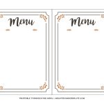 Free Printable Thanksgiving Menu | Mountainmodernlife   Free Printable Thanksgiving Menu Template