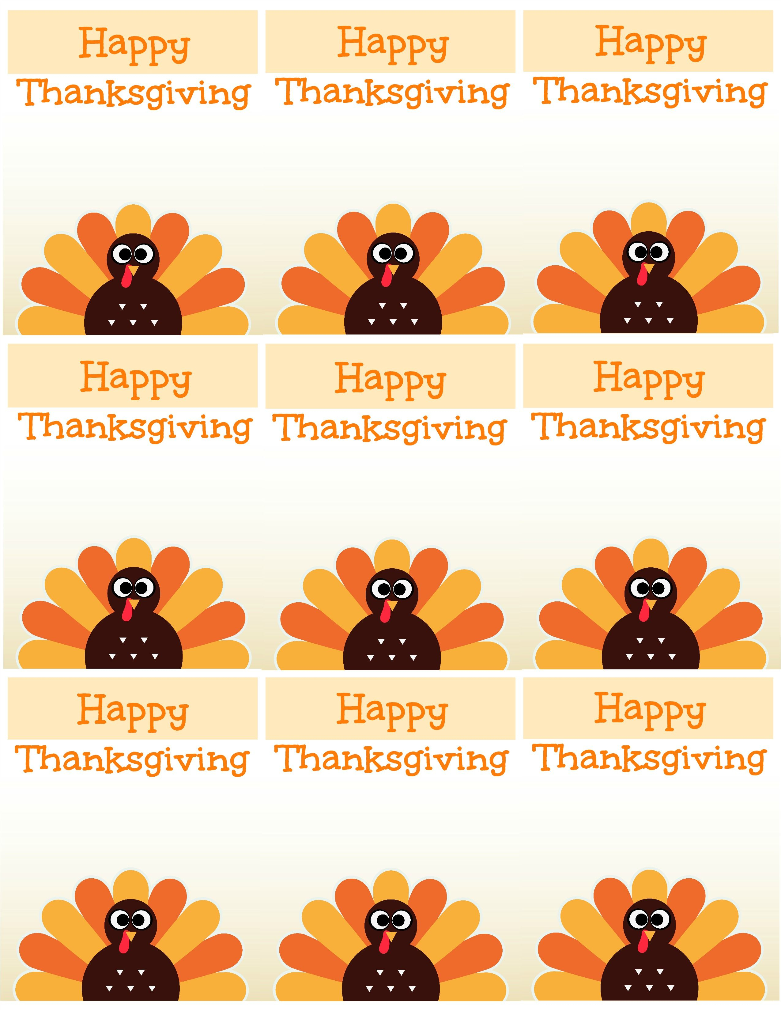 Free Printable Thanksgiving Place Cards -- Also Great For Cupcake - Free Printable Thanksgiving Place Cards