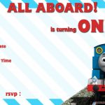 Free Printable Thomas The Train 1St Birthday Invitation | Alex Turns   Thomas Invitations Printable Free