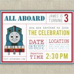 Free Printable Thomas The Train Birthday Invitations 40Th Birthday   Thomas Invitations Printable Free