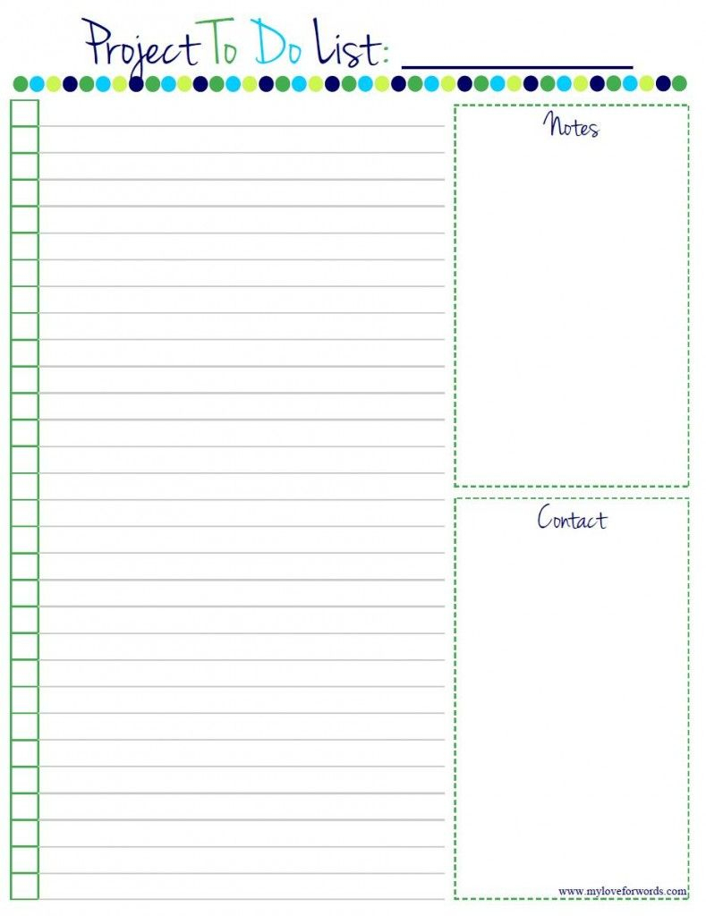 Free Printable To Do Lists | Room Surf - Free Printable List