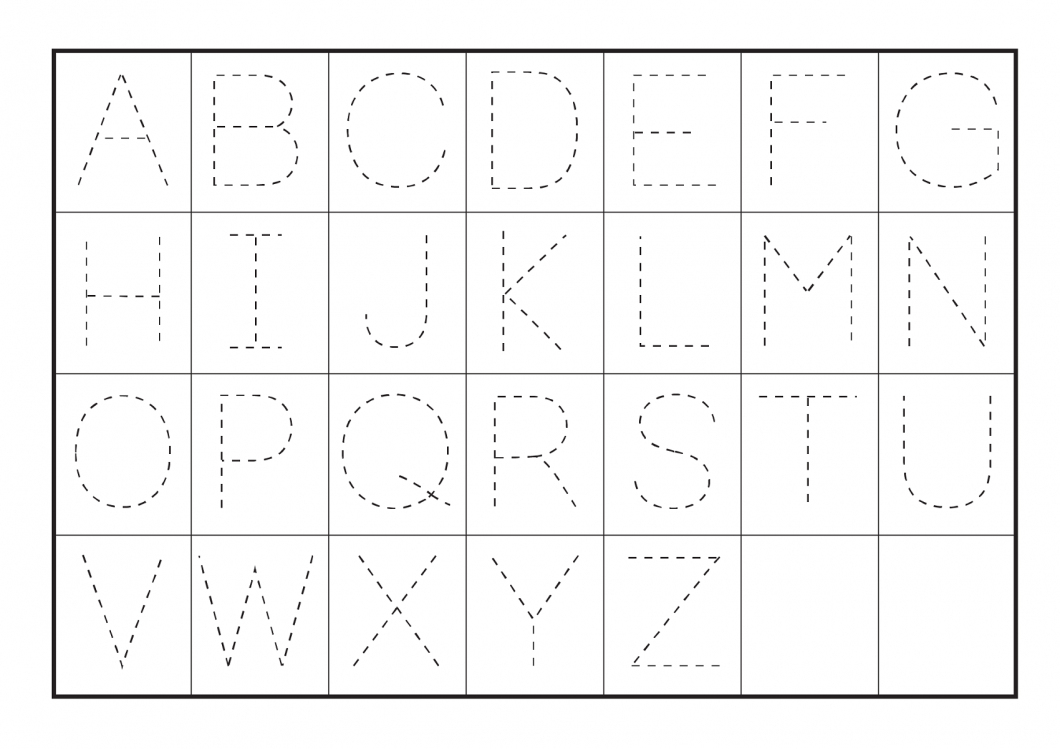 Free Printable Toddler Activities Worksheets – With Simple Math Also - Free Printable Alphabet Tracing Worksheets For Kindergarten