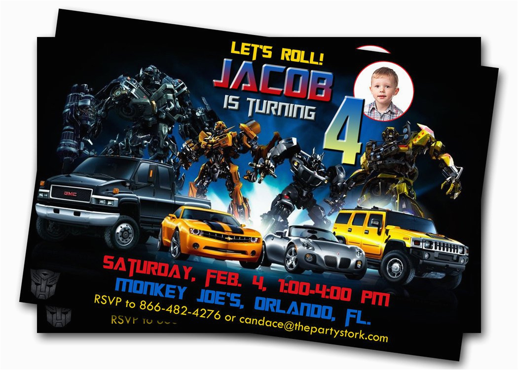Free Printable Transformer Birthday Invitations Free Printable - Transformers Party Invitations Free Printable
