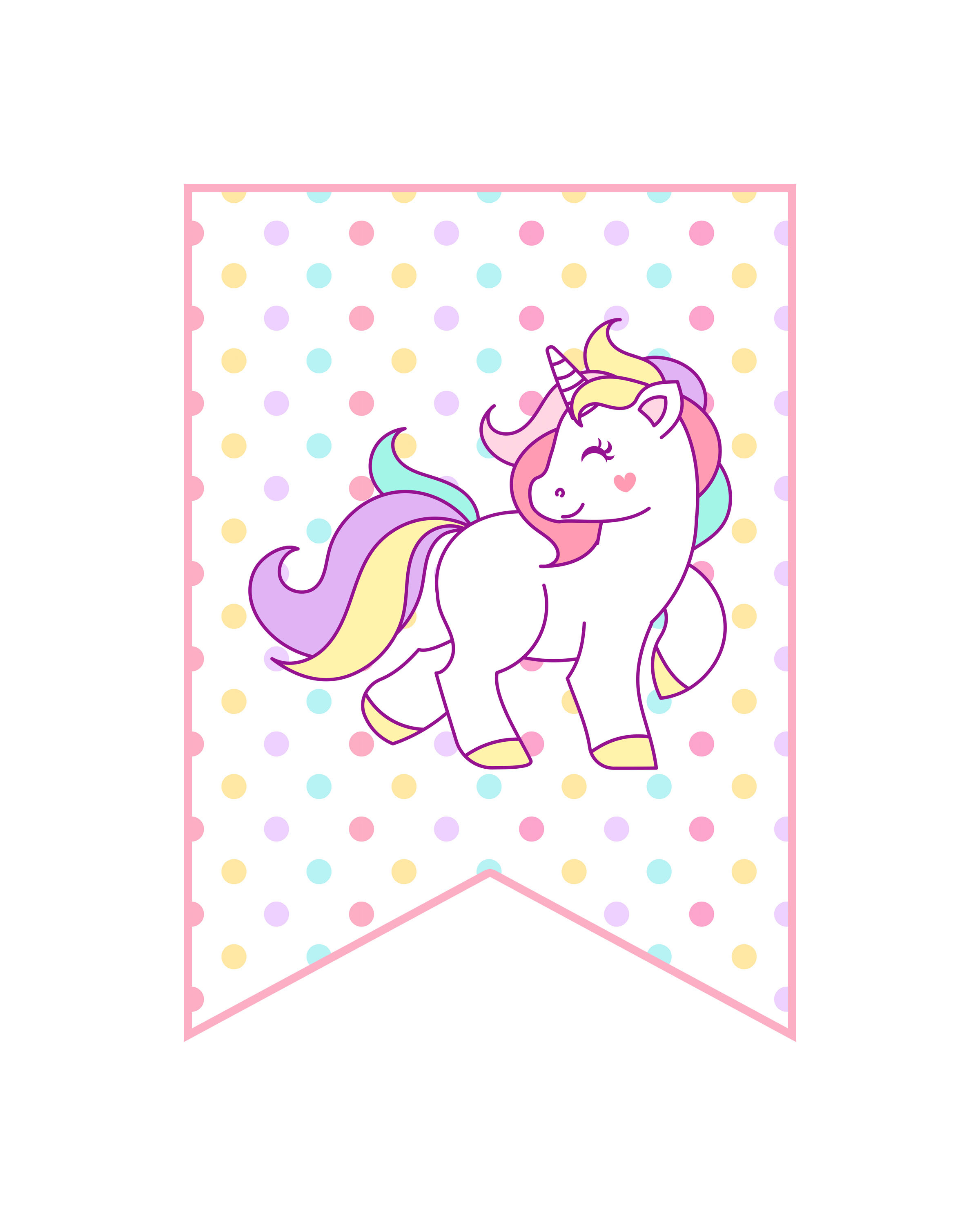 Free Printable Unicorn Party Decorations Pack - The Cottage Market - Free Printable Unicorn Cupcake Toppers