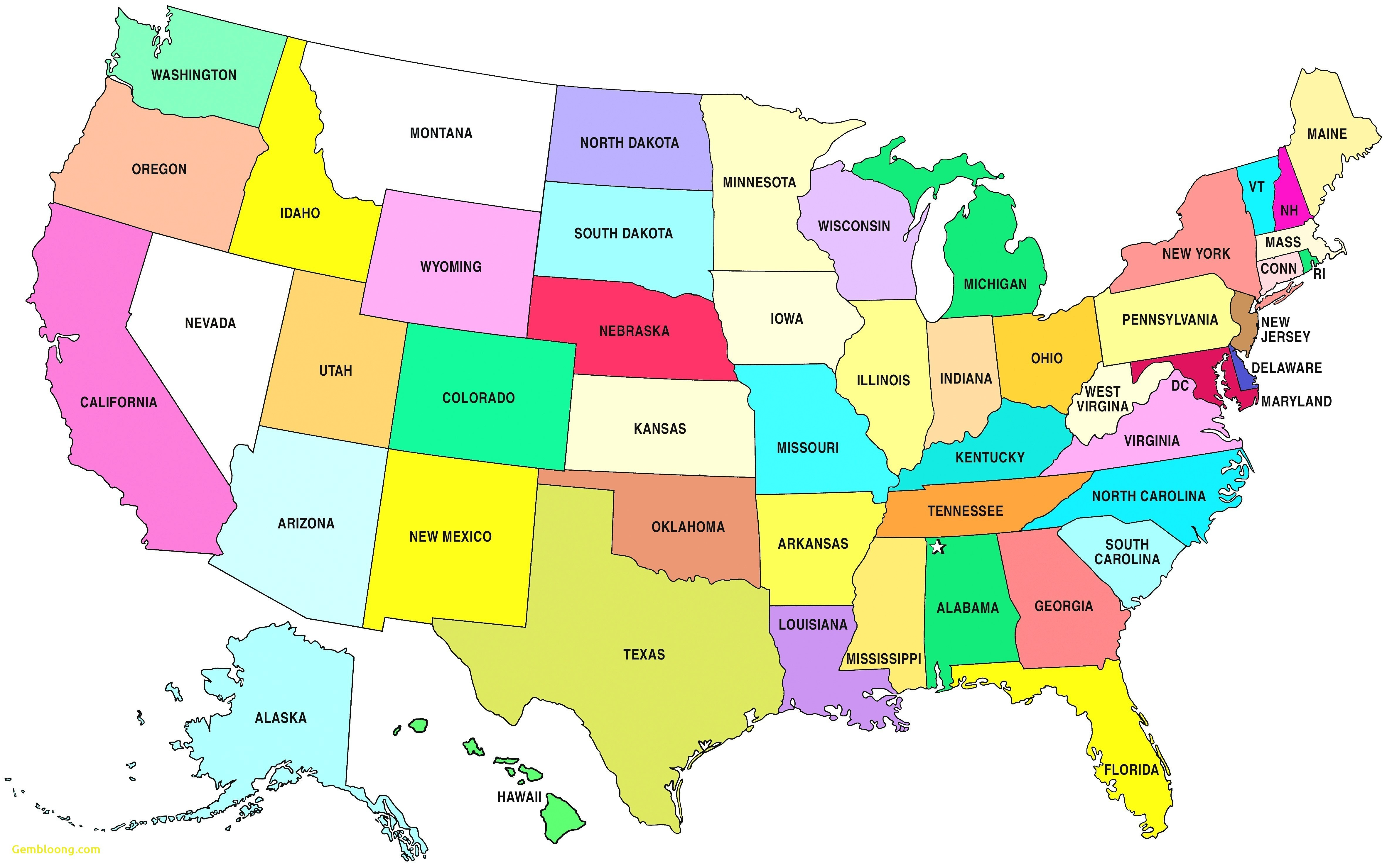 Free Printable Us Highway Map Usa 081919 Elegant United States Map - Free Printable State Maps
