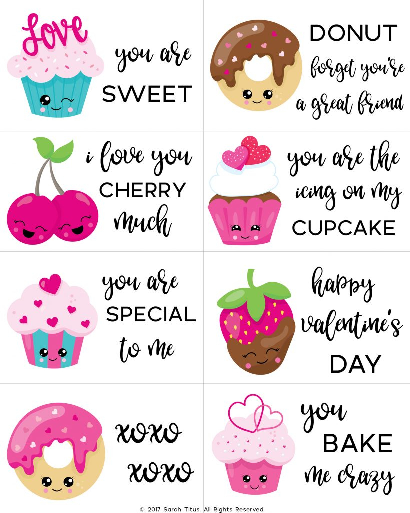 Free Printable Valentine Cards For Kids - Sarah Titus - Free Printable Valentine Graphics