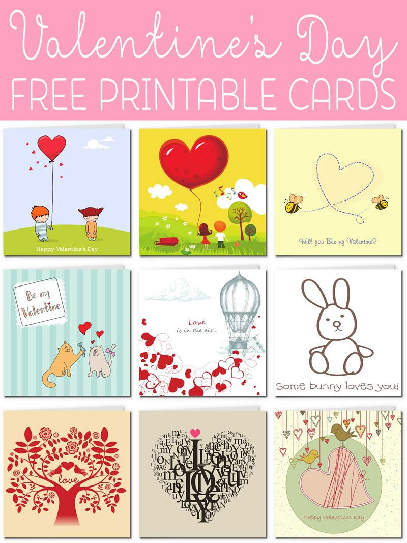 Free Printable Valentine Cards | Valentines! | Pinterest | Free - Valentine Free Printable Cards