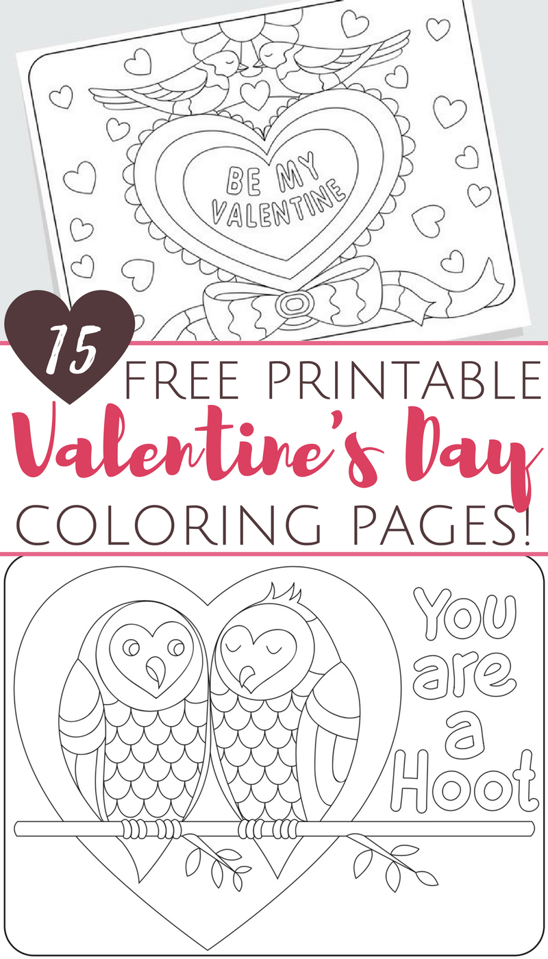 Free Printable Valentine&amp;#039;s Day Coloring Pages For Adults And Kids - Free Printable Valentine Decorations