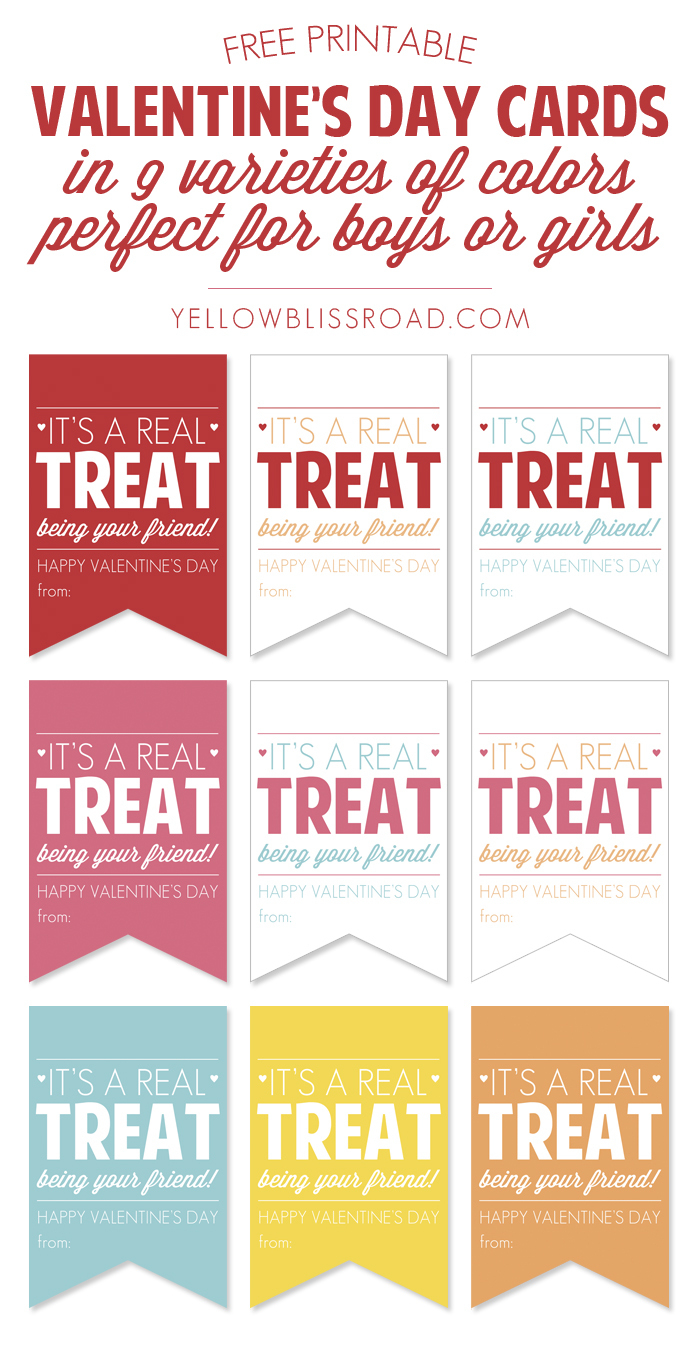 Free Printable Valentine&amp;#039;s Treat Tags - Yellow Bliss Road - Free Printable Heart Labels