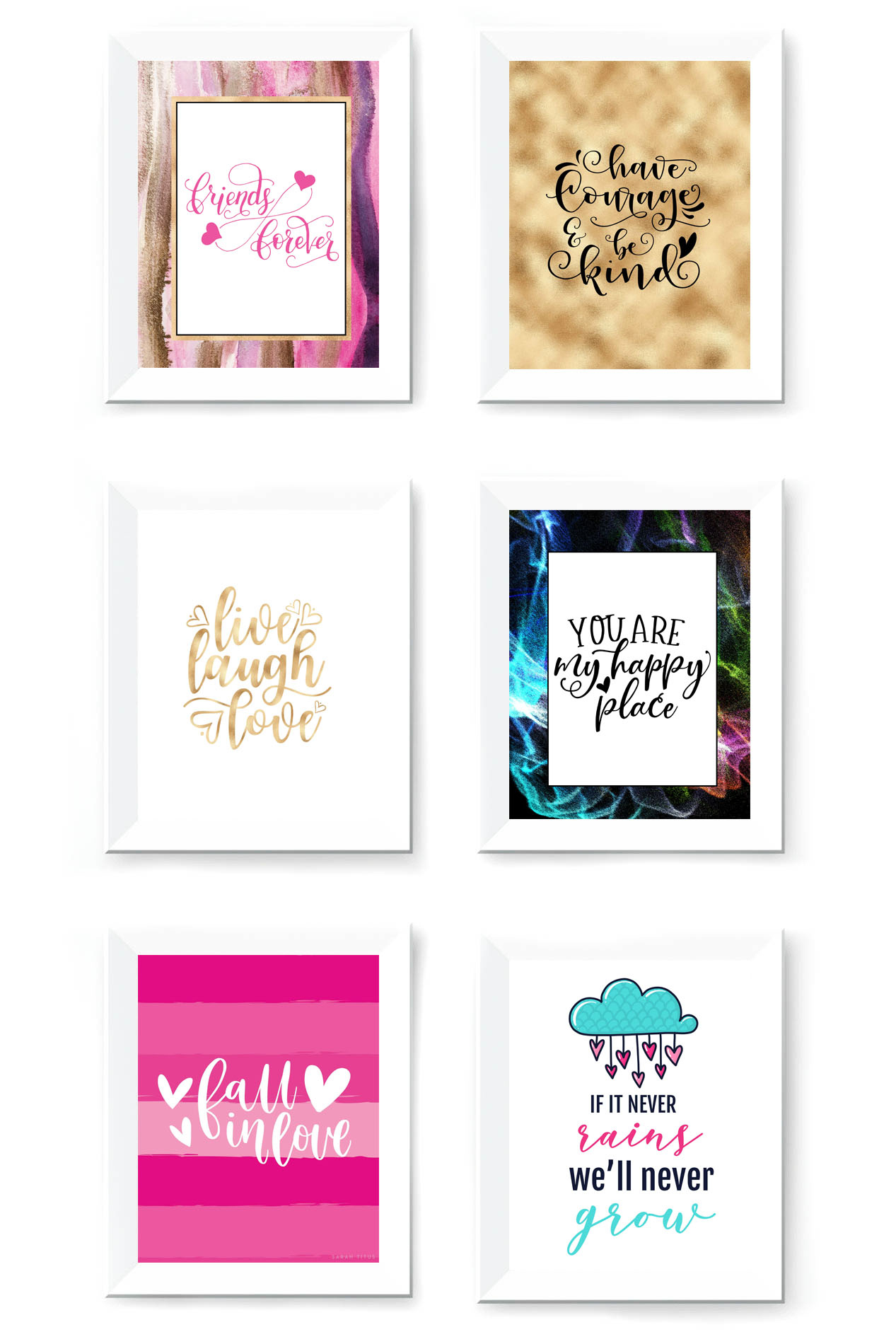 Free Printable Wall Art To Download Now - Sarah Titus - Free Printable Wall Art