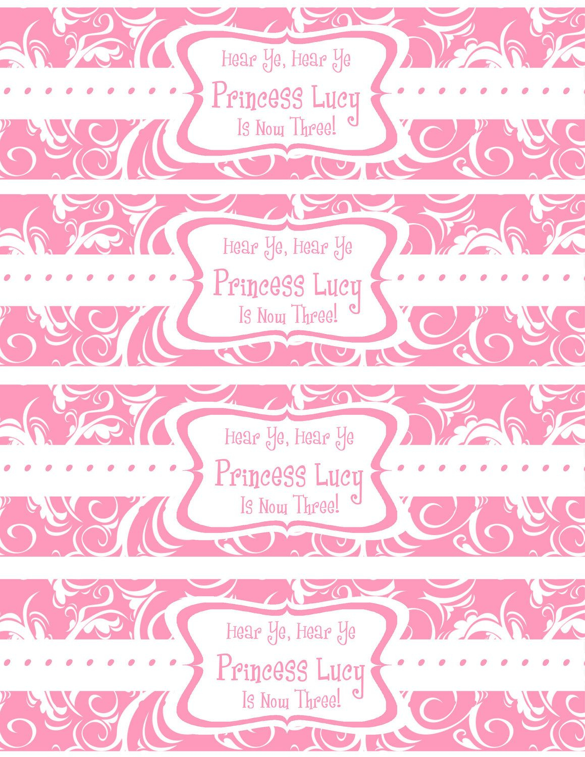 Free Printable Water Bottle Labels Template | Kreatief | Pinterest - Free Printable Sweet 16 Labels