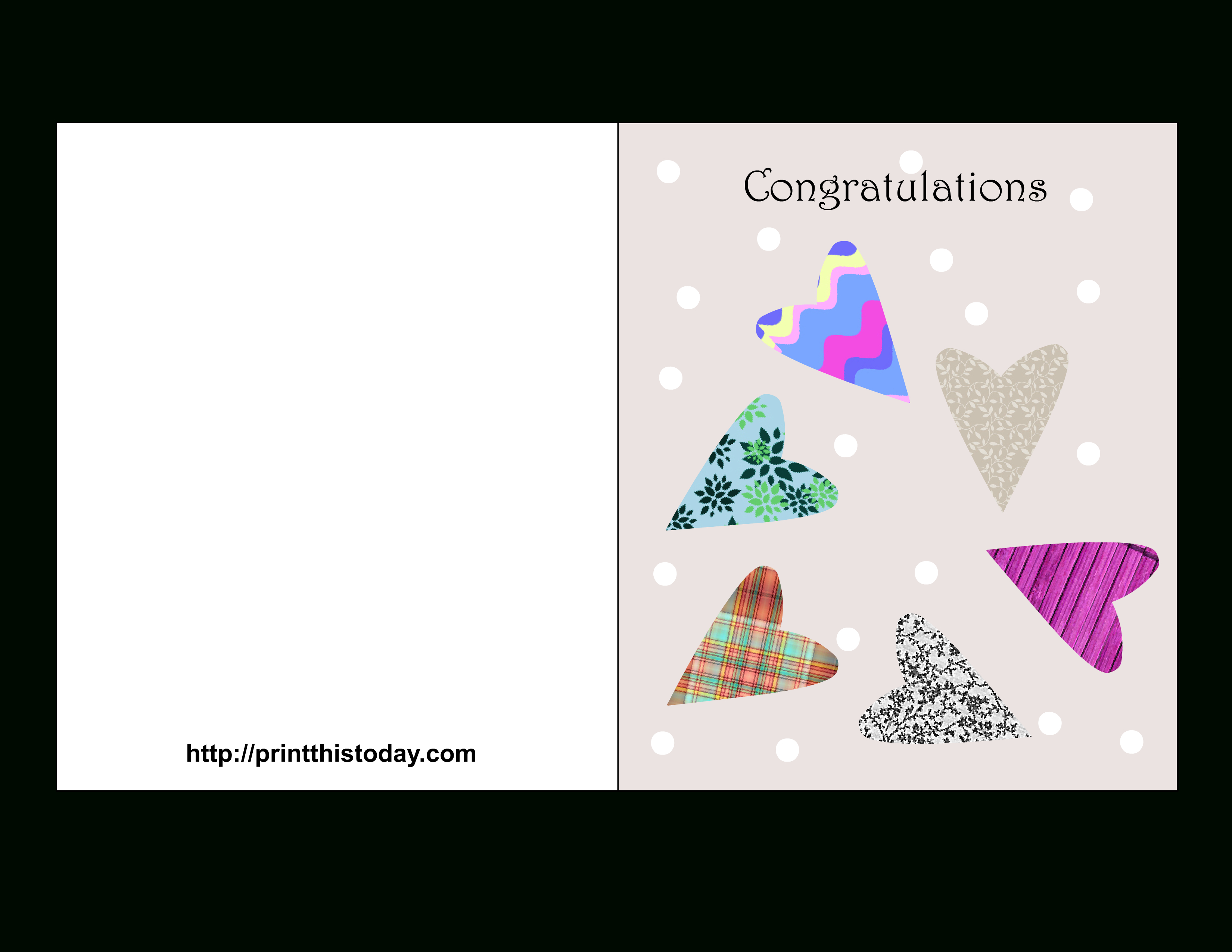 Free Printable Wedding Congratulations Cards - Free Printable Wedding Cards