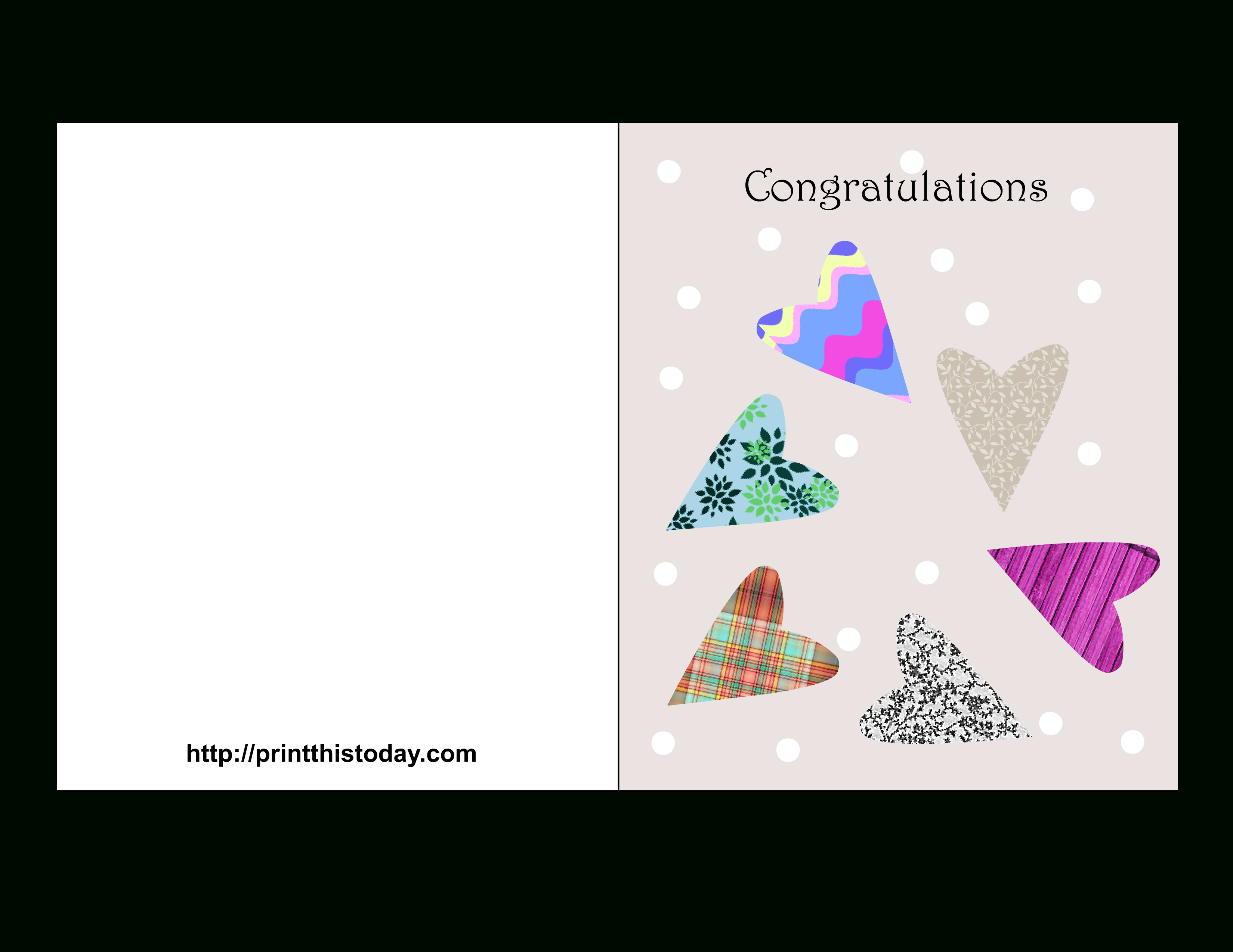 Free Printable Wedding Congratulations Cards - Free Printable Wedding Congratulations Greeting Cards