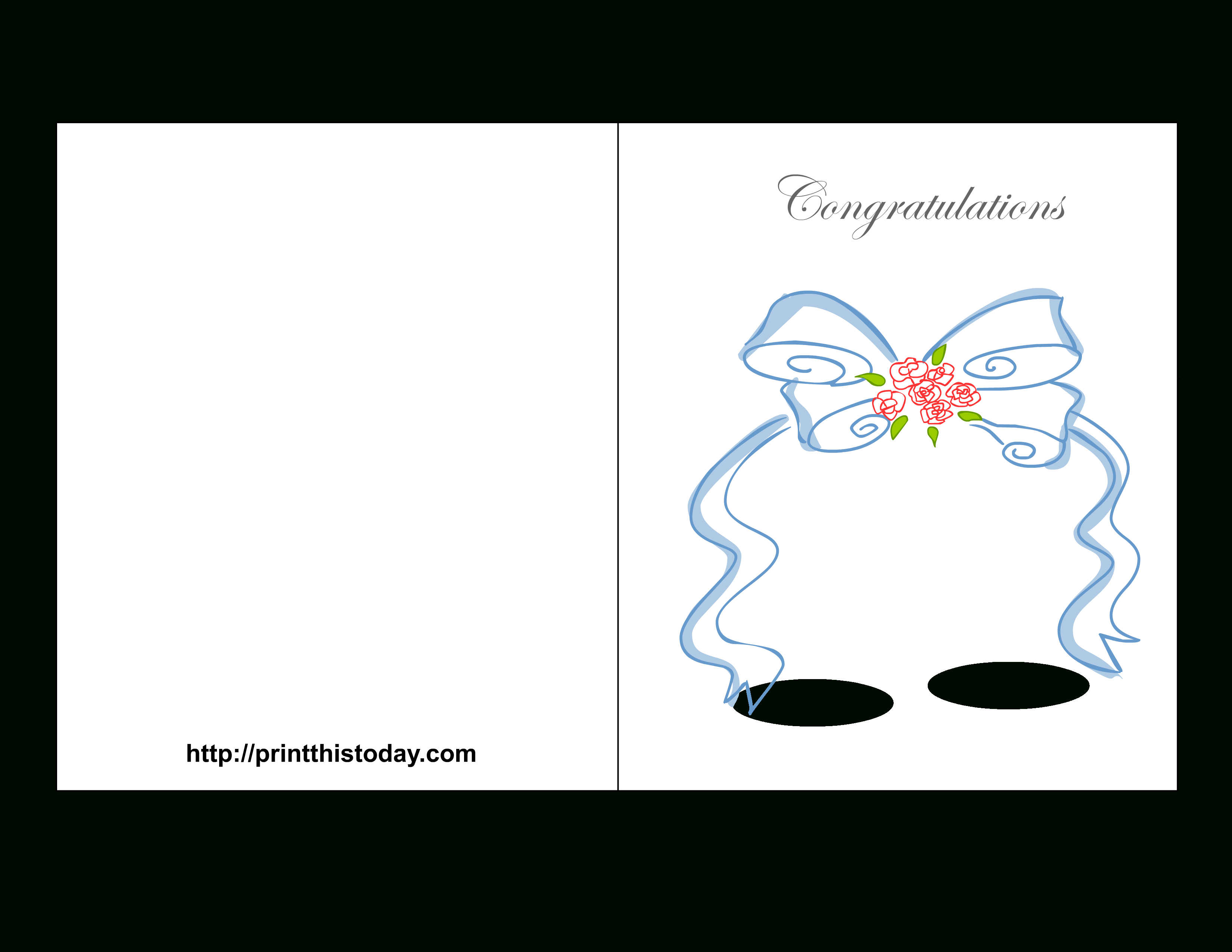 Free Printable Wedding Congratulations Cards - Free Printable Wedding Congratulations Greeting Cards