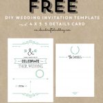 Free Printable Wedding Invitation Template | ** All Things Wedding   Free Printable Wedding Inserts