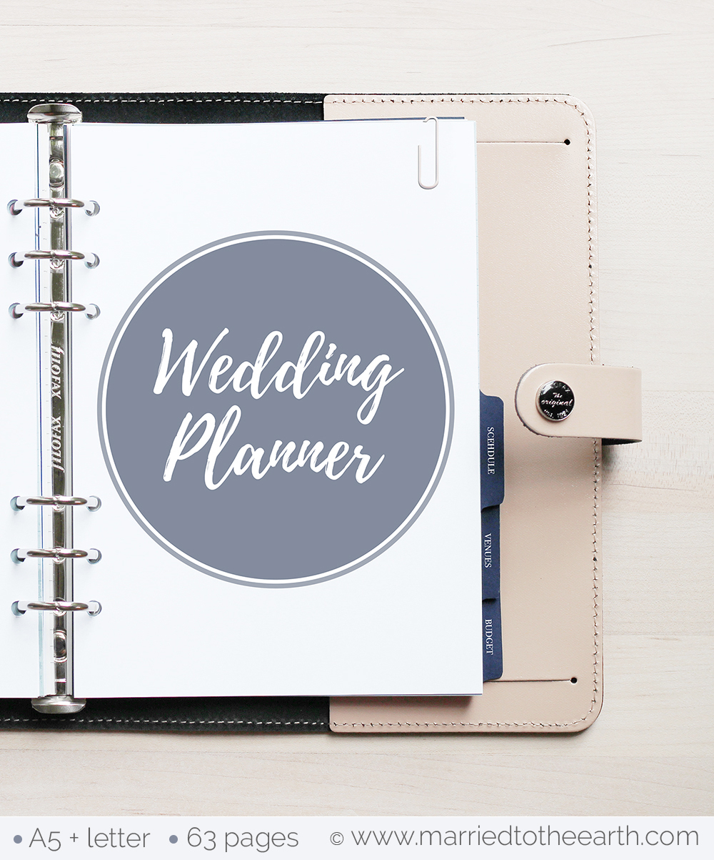 Free Printable Wedding Planner - A5 &amp;amp; Letter - Free Printable Wedding Inserts