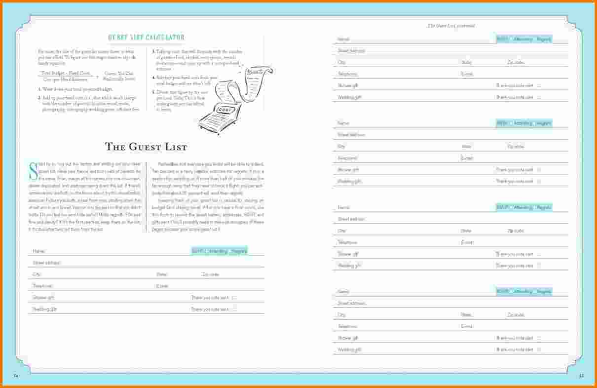 Free Printable Wedding Planner Forms – Free Wedding Template - Free Printable Wedding Planner Forms
