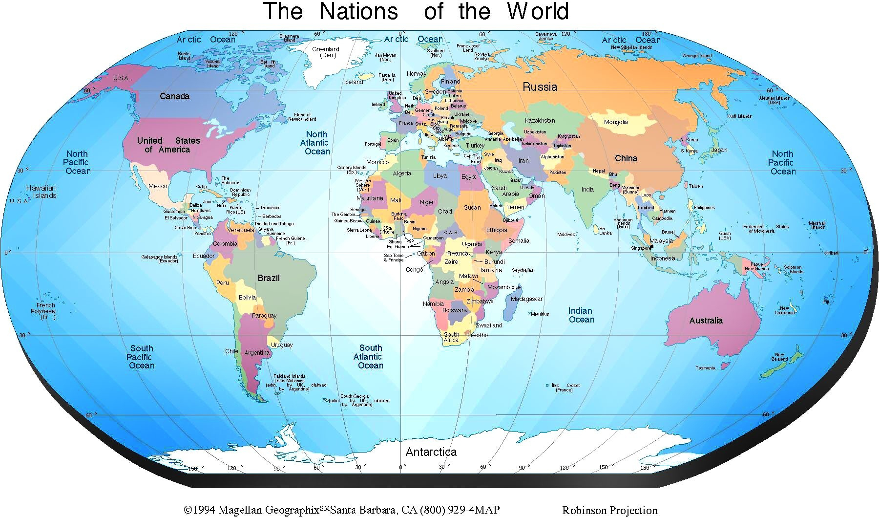 Free Printable World Map With Countries Labeled Show Me A Us For The - Free Printable World Map