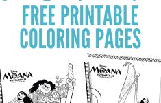 Moana Coloring Pages Free Printable