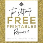 Free Printables • Design & Gallery Wall Resources • Little Gold Pixel   Free Printable Wall Decor