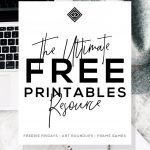 Free Printables • Design & Gallery Wall Resources • Little Gold Pixel   Free Printable Wall Posters