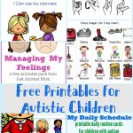 Free Printables For Autistic Children And Their Families Or Caregivers   Free Printable Visual Schedule For Preschool